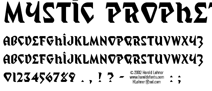Mystic Prophet font